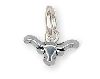 Longhorn Jewelry Sterling Silver Handmade Longhorn Charm LSP-C