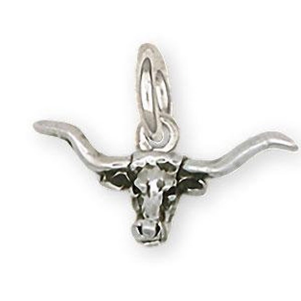 Longhorn Jewelry Sterling Silver Handmade Longhorn Charm LN7-C