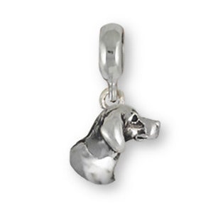 Vizsla Jewelry Vizsla Charm Slide Jewelry Sterling Silver Handmade Dog Charm Slide  Fits Pandora® Bracelet VZ6H-PNS