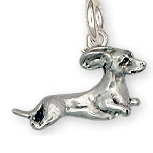 Dachshund Jewelry Sterling Silver Dachshund Charm Jewelry Handmade Dog Jewelry DA13-C