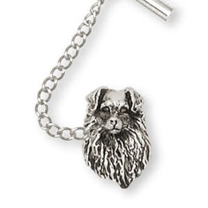 Australian Shepherd Tie Tack Jewelry Australian Shepherd Tie Tack Jewelry Sterling Silver Handmade Dog Tie Tack AU8D-TT