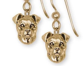 Pit Bull Terrier Dog Design 2 lightweight earrings jewelry FREE SHIP Mydogsocks