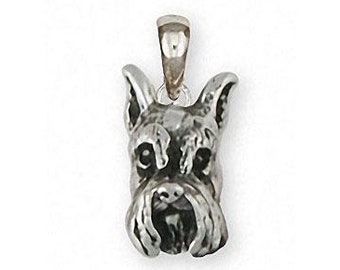 Schnauzer Ring Jewelry Silver And 14k Gold Handmade Schnauzer Ring SN23H-TNR