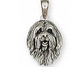Tibetan Terrier Pendant Jewelry Sterling Silver Handmade Dog Pendant TTR-DT