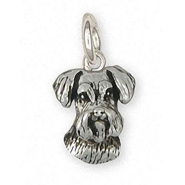 Schnauzer Jewelry Schnauzer Charm Jewelry Sterling Silver Handmade Schnauzer Charm SZ44H-C