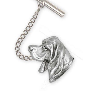 Basset Hound Jewelry Basset Hound Tie Tack Jewelry Plata de ley hecha a mano perro Tie Tack DG3H-TT