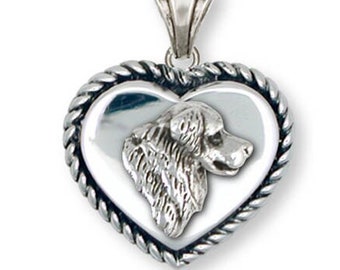 Bernese Mountain Dog Pendant Jewelry Sterling Silver Handmade Dog Pendant BMD2H-TP