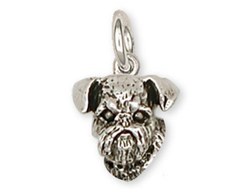 Brussels Griffon Charm Handmade Sterling Silver Dog Jewelry GF11-C