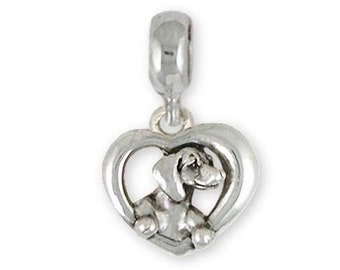 Dachshund Jewelry Sterling Silver Dachshund Charm Slide Handmade Dog Jewelry DA24-PNS