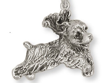 Cocker Épagneul Bijoux Cocker Épagneul Charme Fait à la main Sterling Argent Chien Bijoux CK9-C