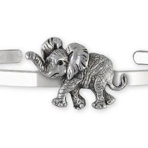 Elephant Jewelry Sterling Silver Elephant Bracelet Handmade Wildlife Jewelry EL3-CB