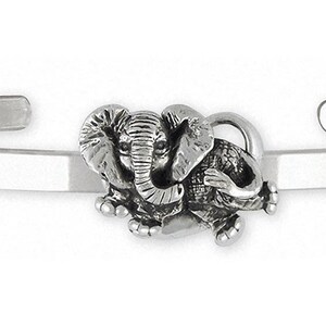 Elephant Jewelry Sterling Silver Elephant Bracelet Handmade Wildlife Jewelry EL6-CB