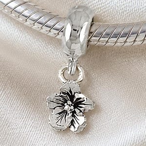 Pandora Hibiscus Charm - Etsy