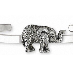Elephant Jewelry Sterling Silver Elephant Bracelet Handmade Wildlife Jewelry EL5-CB
