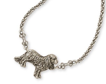 Cavalier Jewelry Cavalier King Charles Spaniel Ankle Bracelet Jewelry Handmade Sterling Silver CV10-A