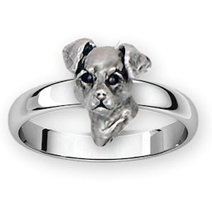 Jack Russell Terrier Jewelry Sterling Silver Handmade Jack Russell Terrier Ring  J8-R