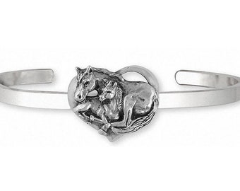 Horse Jewelry Horse Bracelet Jewelry Sterling Silver Handmade Horse Bracelet MF2-CB