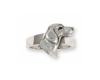 Dackel Ring Schmuck Silber 925 Hund für Lebensfreude Treue und Anhänglichkeit