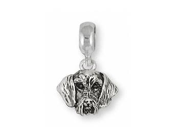 Dachshund Jewelry Sterling Silver Dachshund Charm Slide Handmade Dog Jewelry DA24-PNS