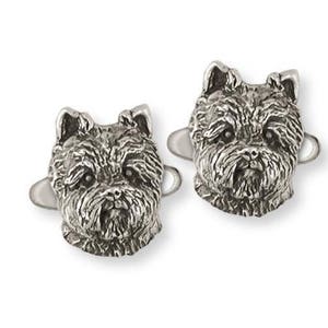 Gioielli Westie Ciondolo Westie Gioielli Westie Gemelli Westie Gioielli Argento Sterling Gemelli West Highland White Terrier fatti a mano WT28-CL