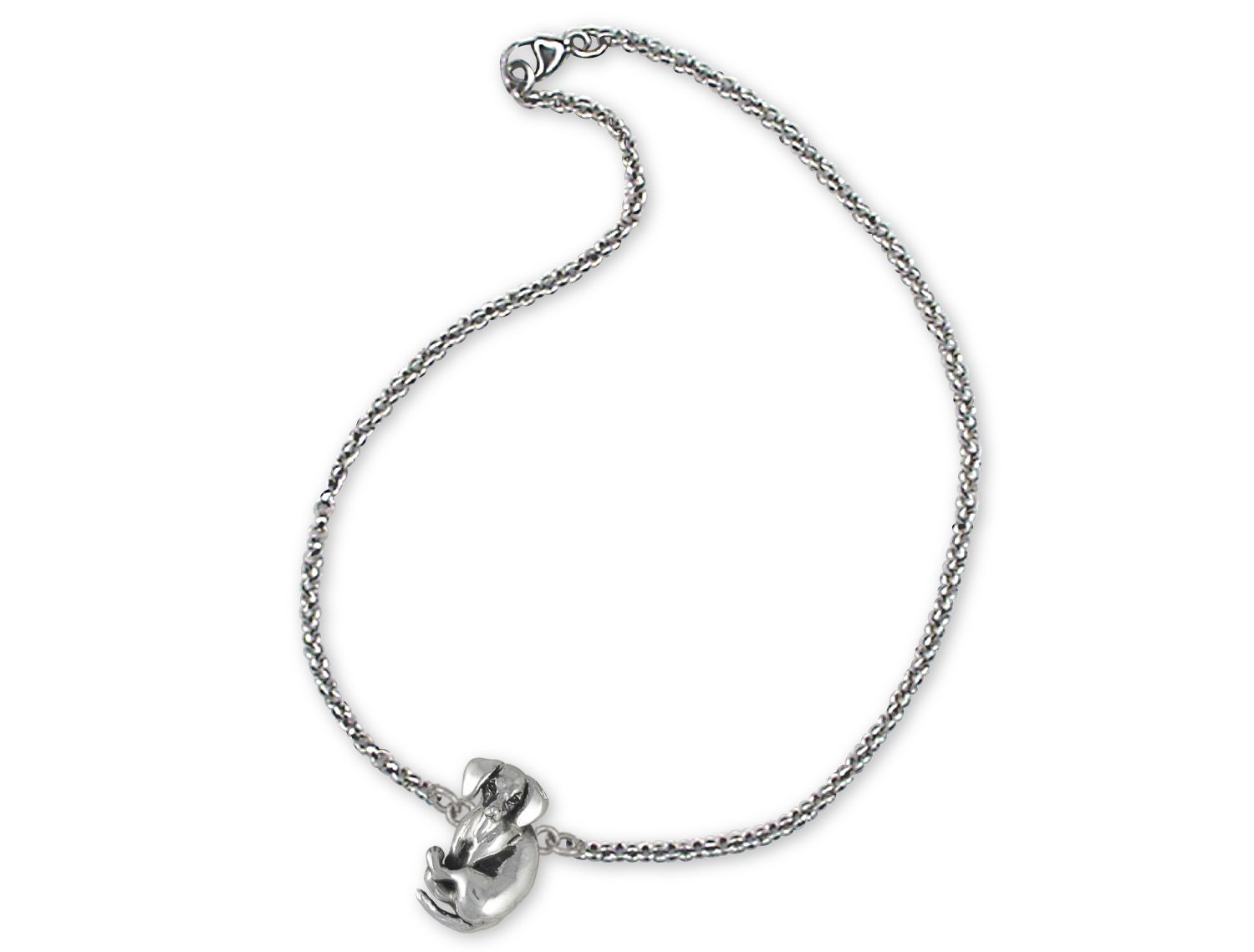 DAYLINLOVE Collana Bassotto Mamma In Argento 925 | Ciondolo Cane Per Amanti Bassotto | Regalo Compleanno