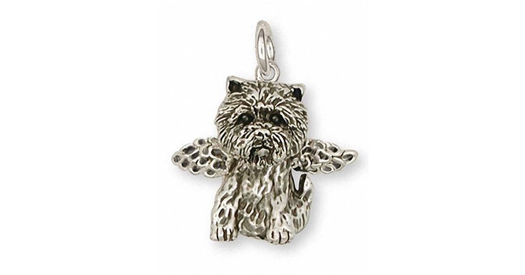 Cairn Terrier Jewelry Cairn Terrier Angel Charm Jewelry Sterling Silver