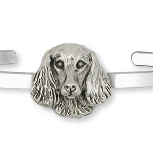 Dachshund Jewelry Long Hair Dachshund Bracelet Jewelry Sterling Silver Handmade Dog Bracelet LD1-CB