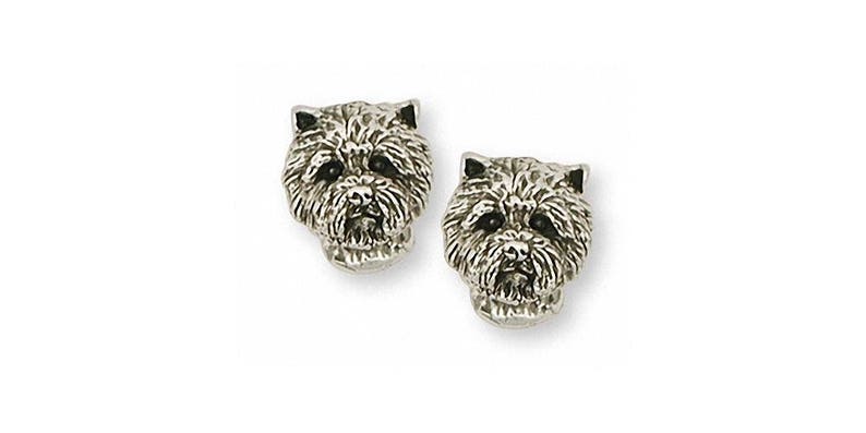Cairn Terrier Jewelry Cairn Terrier Earrings Jewelry Sterling Silver Handmade Dog Earrings CNWT14-E