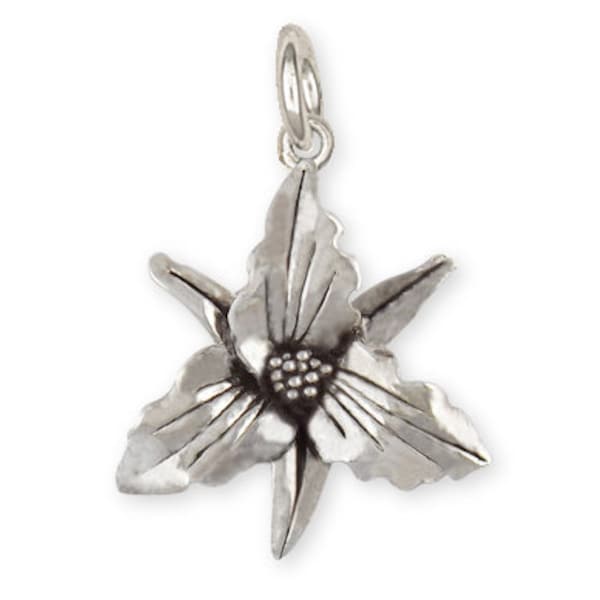 Sterling Silver Trillium Charm Jewelry  TLM1-C