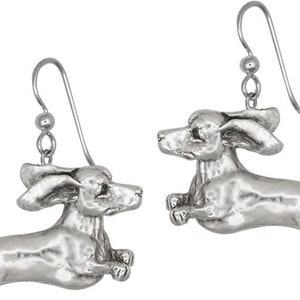 Dachshund Jewelry Dachshund Earrings Jewelry Sterling Silver Handmade Dog Earrings DS6-FW