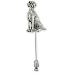 Doberman Brooch Pin Sterling Silver Handmade Doberman Pinscher Dobie Jewelry DB12-STP