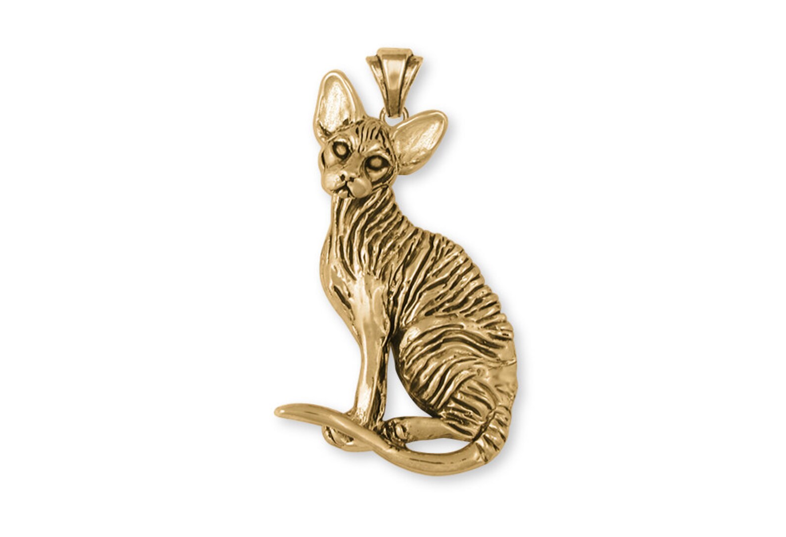 Sphynx Cat Jewelry Sphynx Cat Pendant Jewelry Gold Vermeil Etsy