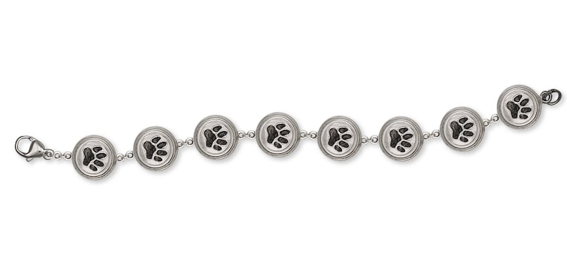 Dog Paw Jewelry Dog Paw Bracelet Jewelry Sterling Silver Handmade Dog Bracelet PAW2-BR
