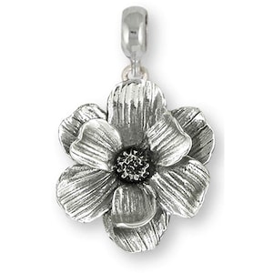 Magnolia Jewelry Sterling Silver Handmade Magnolia Charm Slide This Charm Will Fit A Pandora® Slide Bracelet Mg6-pns