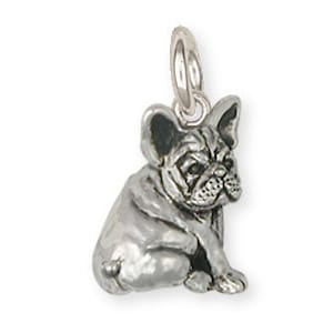 French Bulldog Jewelry Sterling Silver French Bulldog Frenchie Charm Jewelry  FR21-C