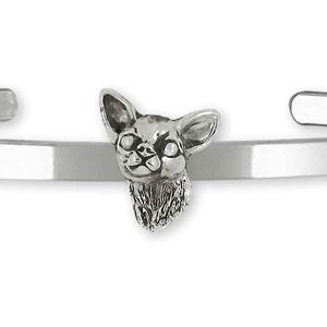 Chihuahua Bracelet Sterling Silver Handmade Chihuahua Jewelry DGGH-CB