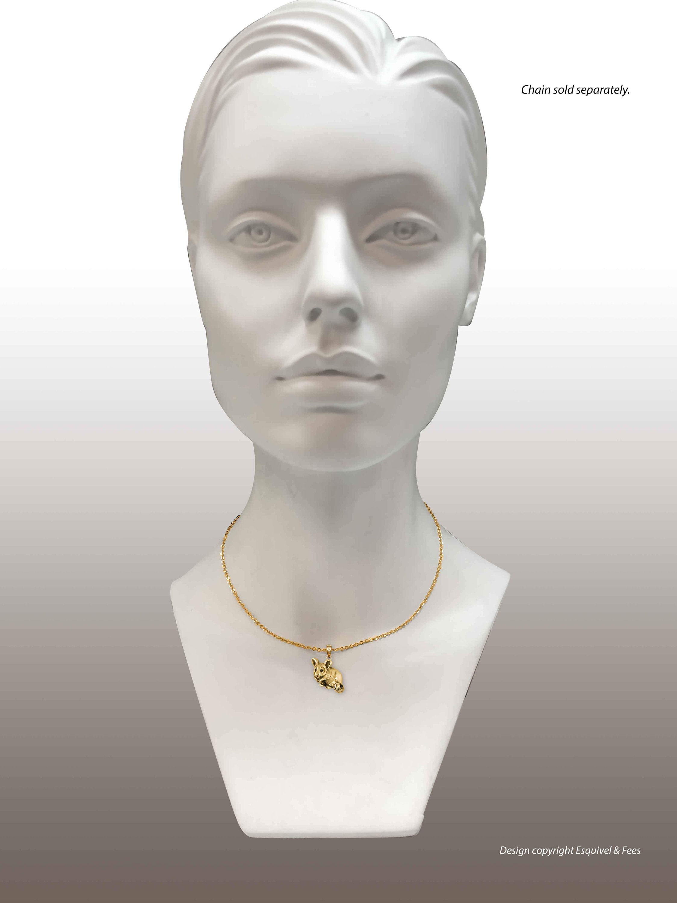 Collana Con Ciondolo A Forma Di Gatto - Argento, Unisex, Lunghezza 45 Cm