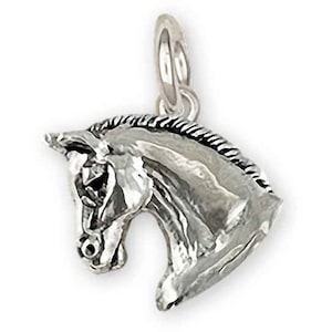 Clydesdale Charm Sterling Silver Handmade Draft Horse Jewelry EQU18-HC