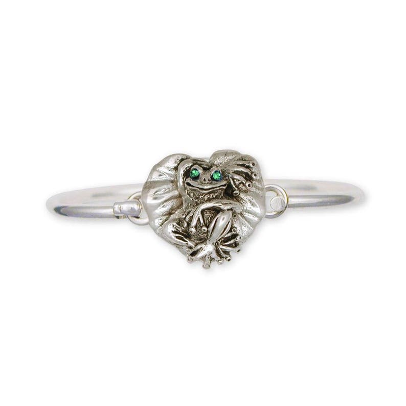 Frog Jewelry Frog Bracelet Jewelry Sterling Silver Handmade Frog Bracelet FG4-XHB