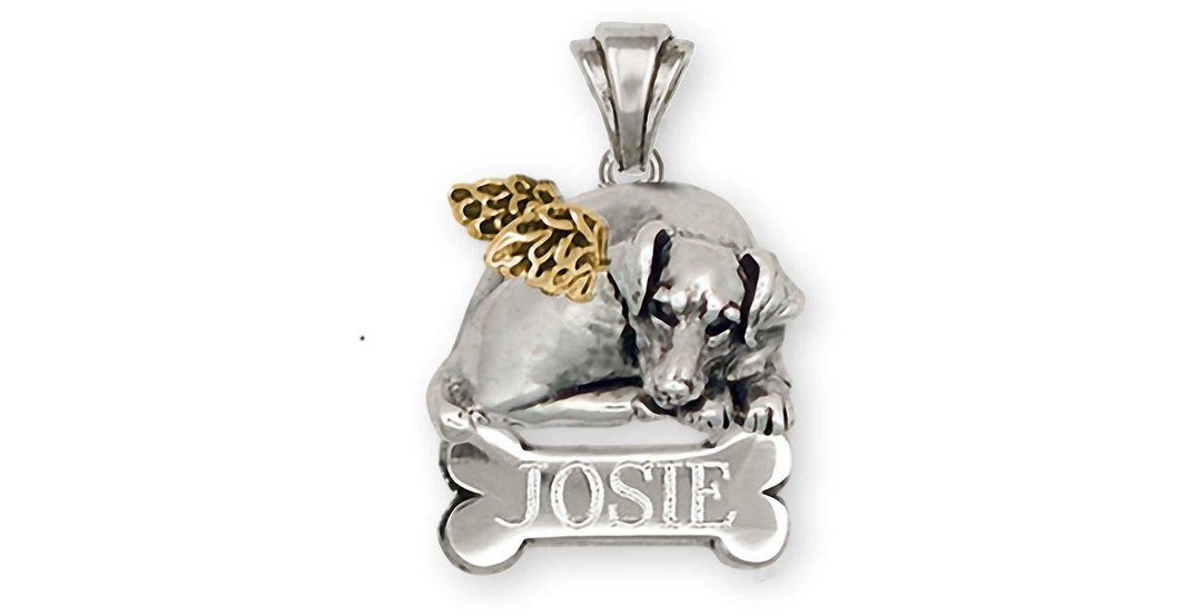 Jack Russell Angel Joyería Plata Y Oro 14k Hecho a Mano Jack Russell