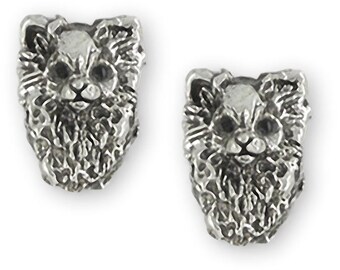 Chihuahua Jewelry Sterling Silver Handmade Chihuahua Earrings TCHH-E