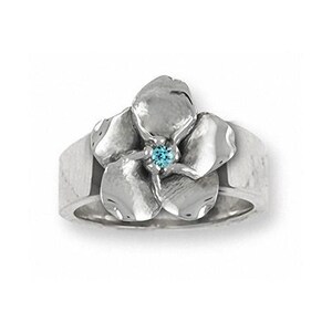Forget Me Not Ring Jewelry Sterling Silver Handmade Flower Ring FMN2-SR