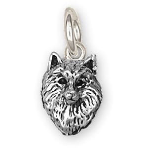 Samoyed Jewelry Sterling Silver Handmade Samoyed Charm  SM2-C