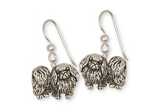 Orecchini Donna In Argento 925 Con Design Donna E Cane - Gioiello Per Amanti Dei Cani - Regalo In Scatola