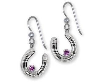 Orecchini a ferro di cavallo fortunato in argento sterling 925