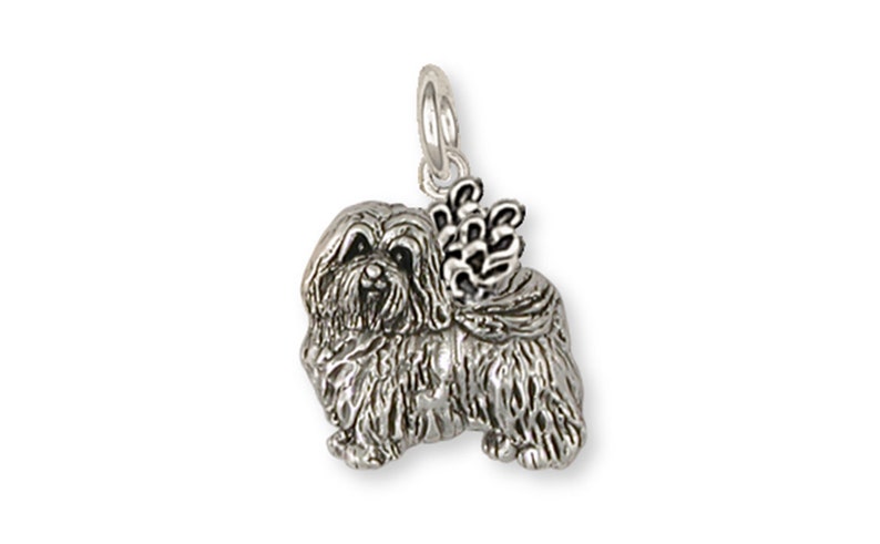 Havanese Jewelry Havanese Angel Charm Handmade Sterling Silver Dog Jewelry HV1A-C image 1