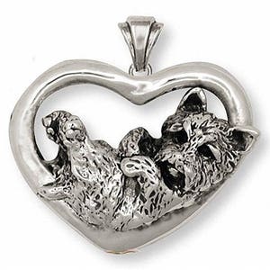 Cairn Terrier Jewelry Cairn Terrier Pendant Jewelry Sterling Silver Handmade Dog Pendant CY11-P