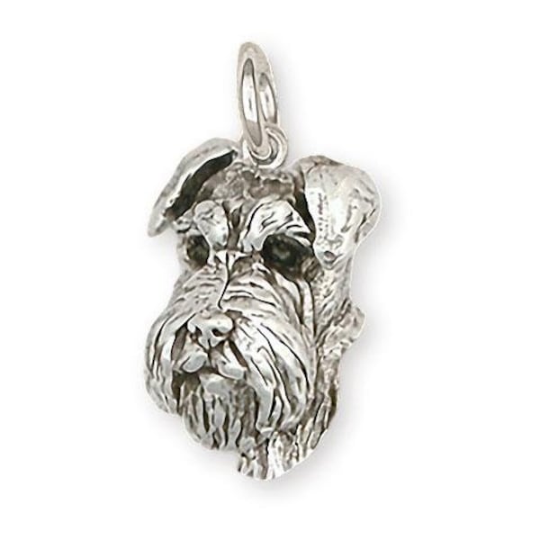 Schnauzer Jewelry Schnauzer Charm Jewelry Sterling Silver Handmade Schnauzer Charm CH22-C