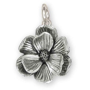 Magnolia Jewelry Sterling Silver Handmade Magnolia Charm  MG7-C