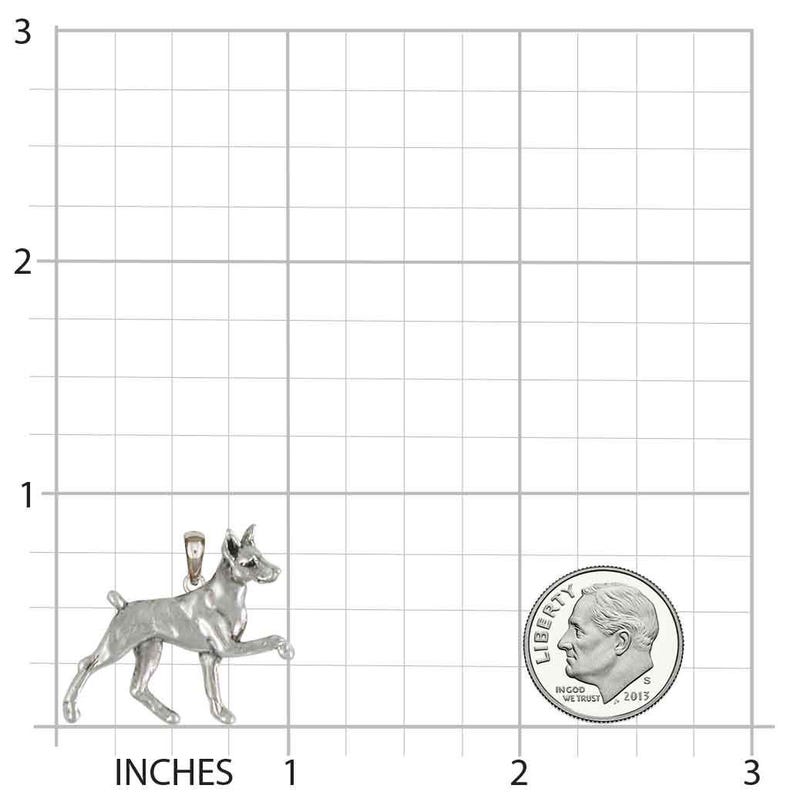 Min Pin Jewelry Sterling Silver Handmade Miniature Pinscher Pendant MP18-P image 2